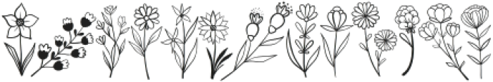 Flower Doodle Regular otf (400) Font LOWERCASE