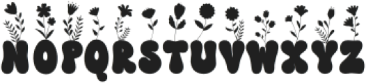 Flower On Top Regular otf (400) Font LOWERCASE