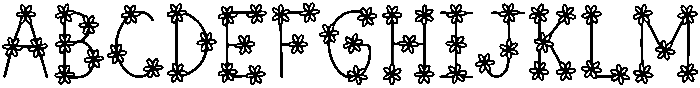 Flower Regular otf (400) Font UPPERCASE