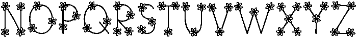 Flower Regular otf (400) Font UPPERCASE
