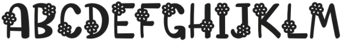 Flower Sunshine Regular otf (400) Font UPPERCASE