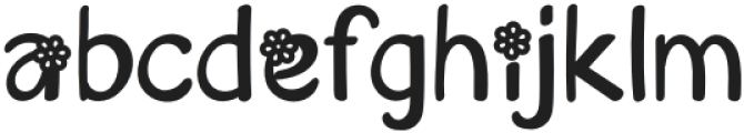 Flower Sunshine Regular otf (400) Font LOWERCASE