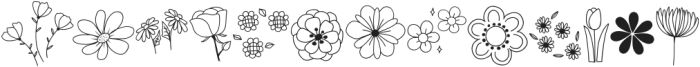 Flower V4 Regular ttf (400) Font LOWERCASE