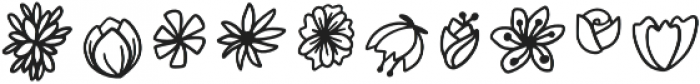 FlowerKit Regular otf (400) Font OTHER CHARS