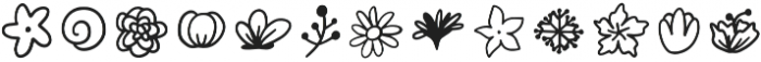 FlowerKit Regular otf (400) Font LOWERCASE