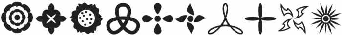 Flowerdinki Symbols otf (400) Font OTHER CHARS