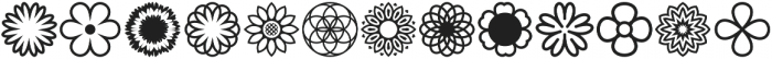 Flowerdinki Symbols otf (400) Font UPPERCASE