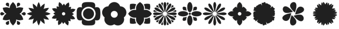 Flowerdinki Symbols otf (400) Font LOWERCASE