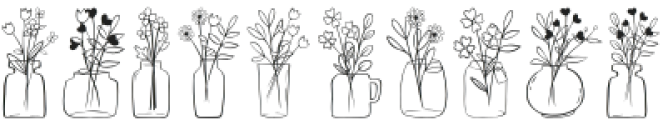 Flowers In Vase Regular otf (400) Font OTHER CHARS