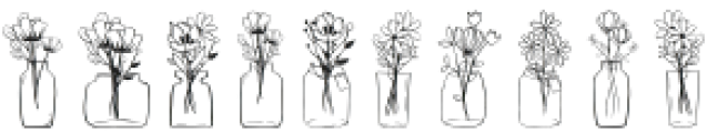 Flowers In Vase Regular otf (400) Font OTHER CHARS