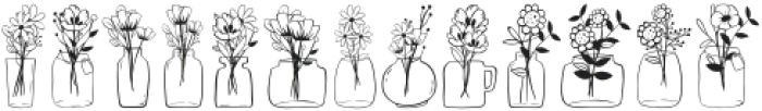 Flowers In Vase Regular otf (400) Font UPPERCASE