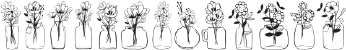 Flowers In Vase Regular otf (400) Font LOWERCASE
