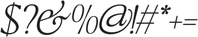 Flowers Of Nineties Thin Italic otf (100) Font OTHER CHARS
