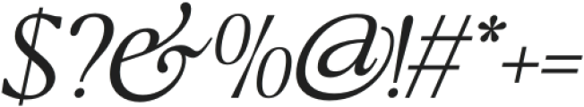 Flowers Of Nineties Xlight Italic otf (300) Font OTHER CHARS