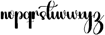 Flowers Regular otf (400) Font LOWERCASE