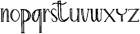 Flowers Regular otf (400) Font LOWERCASE