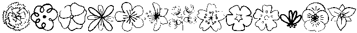 Flowers Regular otf (400) Font UPPERCASE