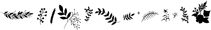 Flowers otf (400) Font LOWERCASE