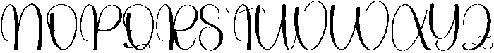 Flowery Regular otf (400) Font UPPERCASE