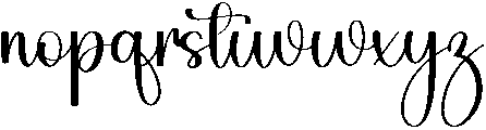 Flowery Regular otf (400) Font LOWERCASE