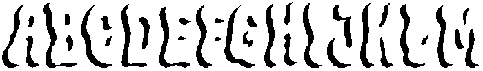 Flowie Shadow otf (400) Font UPPERCASE
