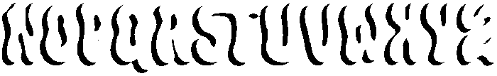 Flowie Shadow otf (400) Font UPPERCASE