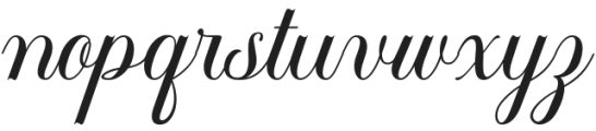 Flowmery Regular otf (400) Font LOWERCASE