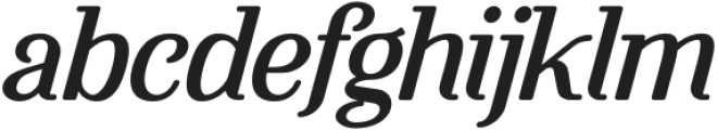 Flowrite Italic 6 otf (400) Font LOWERCASE