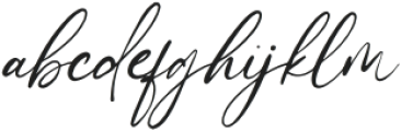 Flowrite Script otf (400) Font LOWERCASE