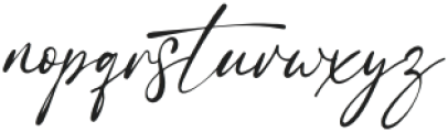 Flowrite Script otf (400) Font LOWERCASE