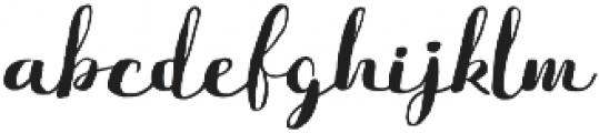 Flowy Brush Freehand otf (400) Font LOWERCASE