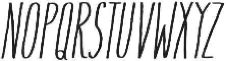 Flowy Condense Freehand Italic otf (400) Font UPPERCASE