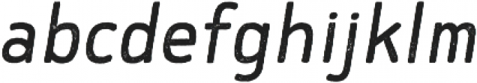 Flowy Sans Regular Rust Italic otf (400) Font LOWERCASE
