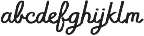 Flowy Script Freehand otf (400) Font LOWERCASE