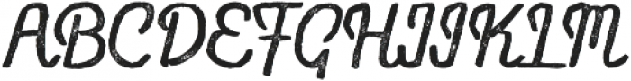 Flowy Script Rust otf (400) Font UPPERCASE
