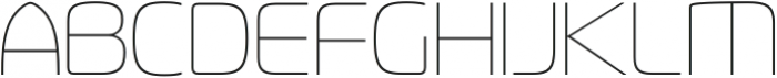 Fluctuation ExtraLight otf (200) Font UPPERCASE