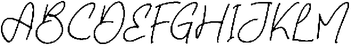 Fluffy Bloom Italic otf (400) Font UPPERCASE