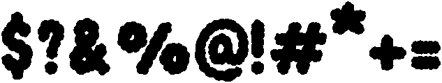 Fluffy Regular otf (400) Font OTHER CHARS