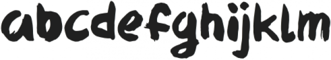 Fluffy Tiger Regular otf (400) Font LOWERCASE