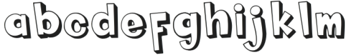 FluffyMonsta-Extruded otf (400) Font LOWERCASE