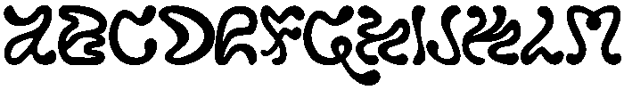 Fluid Regular otf (400) Font UPPERCASE