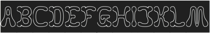 Fluidity-Hollow-Inverse otf (400) Font UPPERCASE