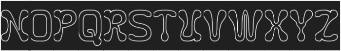 Fluidity-Hollow-Inverse otf (400) Font UPPERCASE