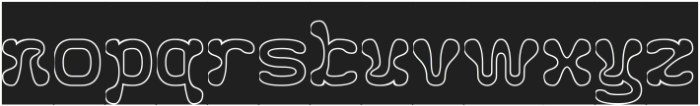 Fluidity-Hollow-Inverse otf (400) Font LOWERCASE