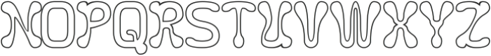 Fluidity-Hollow otf (400) Font UPPERCASE