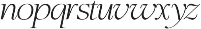 Fluneta Italic otf (400) Font LOWERCASE