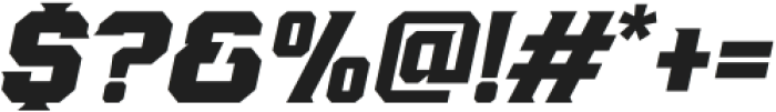 Flux Urban Semi Condensed Italic otf (400) Font OTHER CHARS