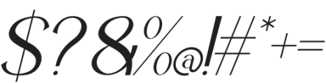 Fluxerist Italic otf (400) Font OTHER CHARS