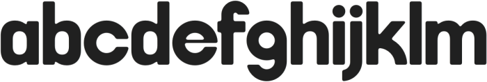 FlyBridge Rounded otf (400) Font LOWERCASE