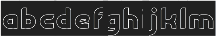 Flying Bird-Hollow-Inverse otf (400) Font LOWERCASE